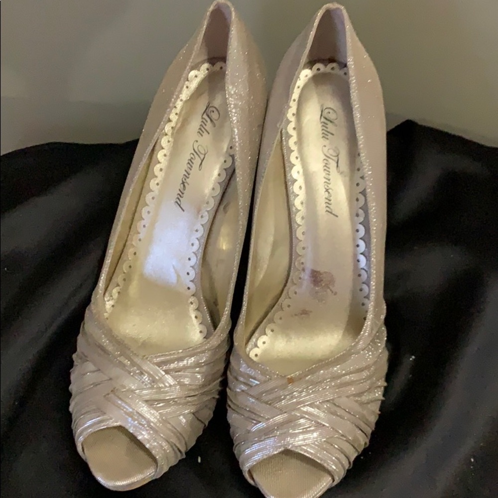 Shimmering high heels